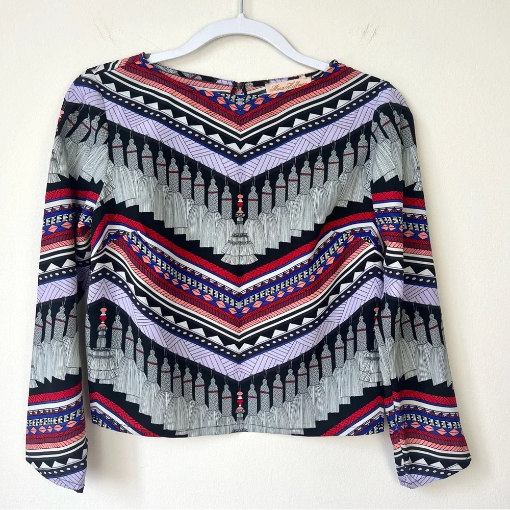 Mara Hoffman Open-Back Printed Blouse